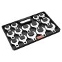 VEVOR Crowfoot Wrench Set, 1/2" Drive 14-Piece Crows Foot Wrench Set with PP Tool Organizer, SAE 1-1/16" - 2", 40CR Material and Mirror Chrome Finish, for Mechanical Maintenance and Repairs