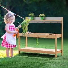 VEVOR Wooden Mud Kitchen Outdoor Toy Play Kitchen Set for Kids Pretend Playset