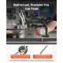 VEVOR Dial Test Indicator with 360° Flexible Arm and 360° Locking Pliers, 0.03 mm Accuracy, 0-25.4mm Range, Professional for Machine Set-Up, Narrow Area Measurement, Storage Case