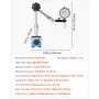 VEVOR Dial Test Indicator with Magnetic Flexible Base Stand, 0.03 mm Accuracy, 0-25.4mm Range, Fine Adjustable Long Arm, Professional for Machine Set-Up, Narrow Area Measurement, Easy to Read