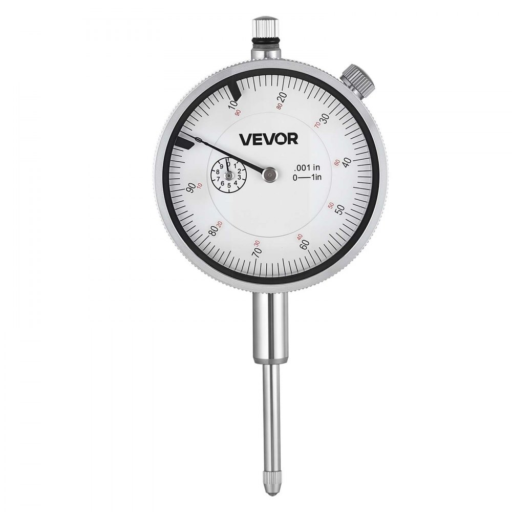 VEVOR Dial Test Indicator, 0.03 mm Accuracy, 0-25.4mm Measuring Range, Easy to Read Large Dial, Professional for Internal Diameter Measurement, Runout Detection, Flatness Inspection