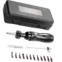 VEVOR Adjustable Torque Screwdriver 1/4" Range 10-70 in/lb w/ 1 in-lb Increment