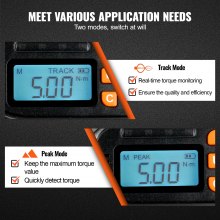VEVOR Digital Torque Screwdriver, 1/4" Drive Screwdriver Torque Wrench, Electrician Torque Screwdriver with LCD, 2.65-70.67 in-lbs Torque Range, 0.01 N.m Increment Torque Screwdriver with Bits & Case
