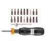 VEVOR 1/4" Drive Torque Screwdriver Wrench Set, 10-50 in-lbs Torque Adjustment Range, Torque Range Accurate to ±5%, 5 in-lb Increment Torque Screwdriver with 18 Bits & Case