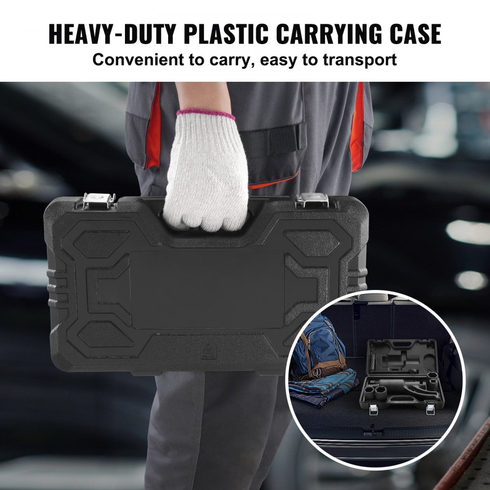 VEVOR Torque Multiplier, Heavy Duty Torque Multiplier Wrench Set, 1 Inch Drive Lug Nut Wrench Torque Multiplier, 1:58 4800N.m Lug Nut Remover, with 4 Sockets and Storage Case for Truck Trailer RV