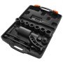 VEVOR torque multiplier wrench set in black plastic carrying case with various sockets and accessories.