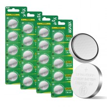 Pilas de litio CR2450 (paquete de 4), 3 voltios, 600 mAh, de larga duración, tipo moneda y botón, 20 unidades
