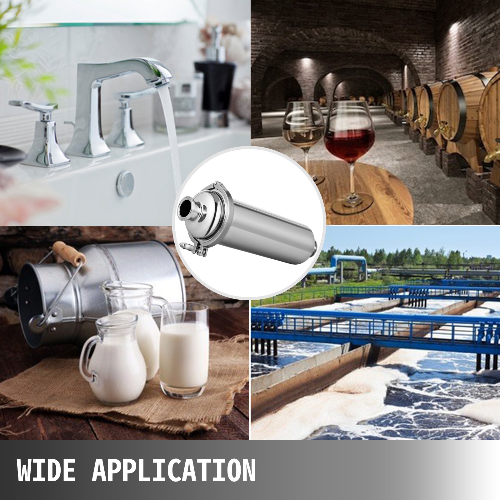Inline Strainersanitary Filterss304 Tri Clampinline Sanitary Beerfilter
