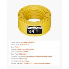 NM-B Wire 10AWG/2C Copper Core Cable 50 ft Electrical Wire with Ground
