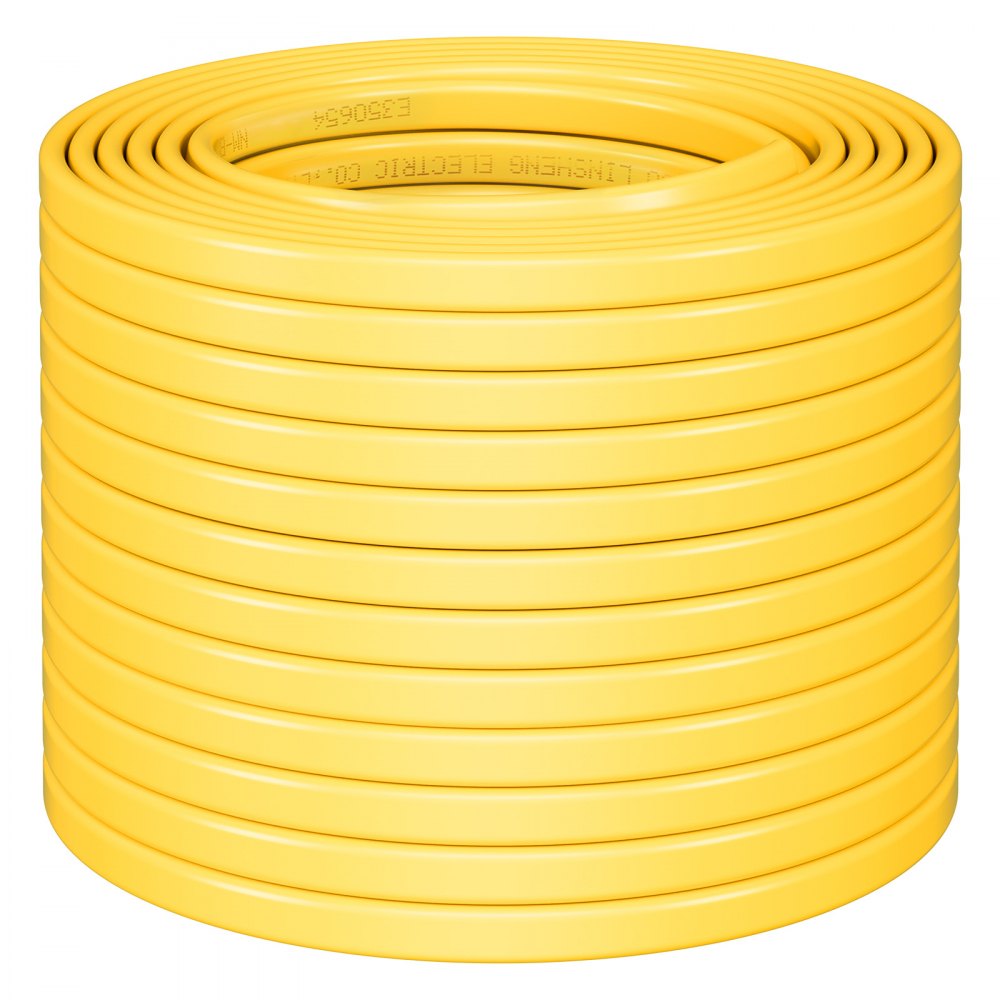 VEVOR NM-B Wire, 14AWG/2C Non-Mettalic Residential Indoor Electrical Wire with Ground, PVC Sheathed High-Purity Copper Core Cable, for Outlets, Switches, Other Loads & Lighting Wiring Project(100 ft)