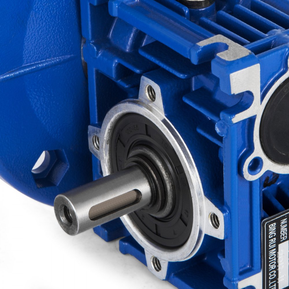 Worm Gear 15:1 63C Speed Reducer Gearbox Dual Output Shaft NMRV030 Aluminum New