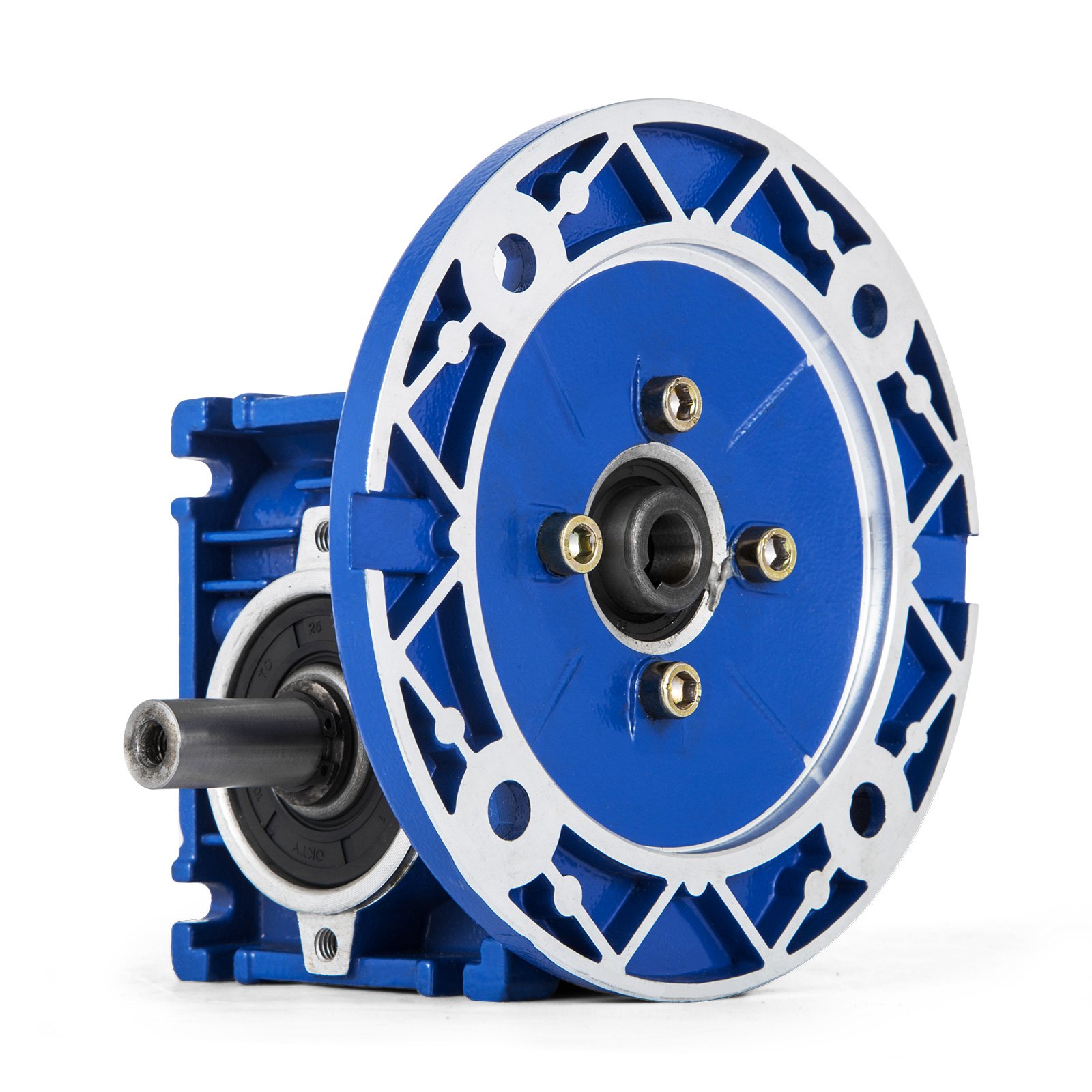 Worm Gear 15:1 63C Speed Reducer Gearbox Dual Output Shaft NMRV030 Aluminum New