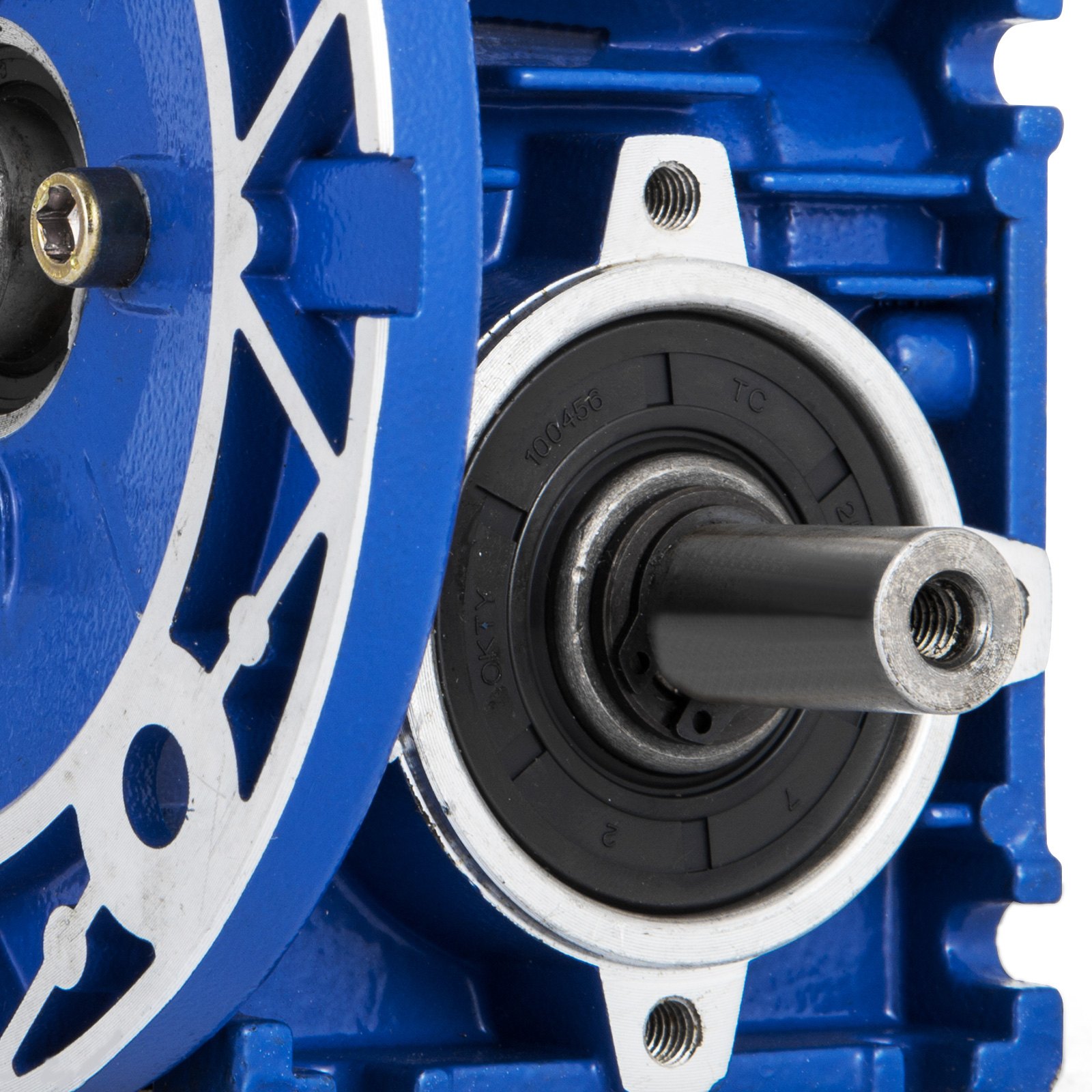 Worm Gear 15:1 63C Speed Reducer Gearbox Dual Output Shaft NMRV030 Aluminum New