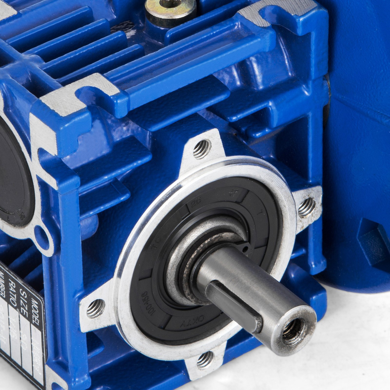 Worm Gear 15:1 63C Speed Reducer Gearbox Dual Output Shaft NMRV030 Aluminum New