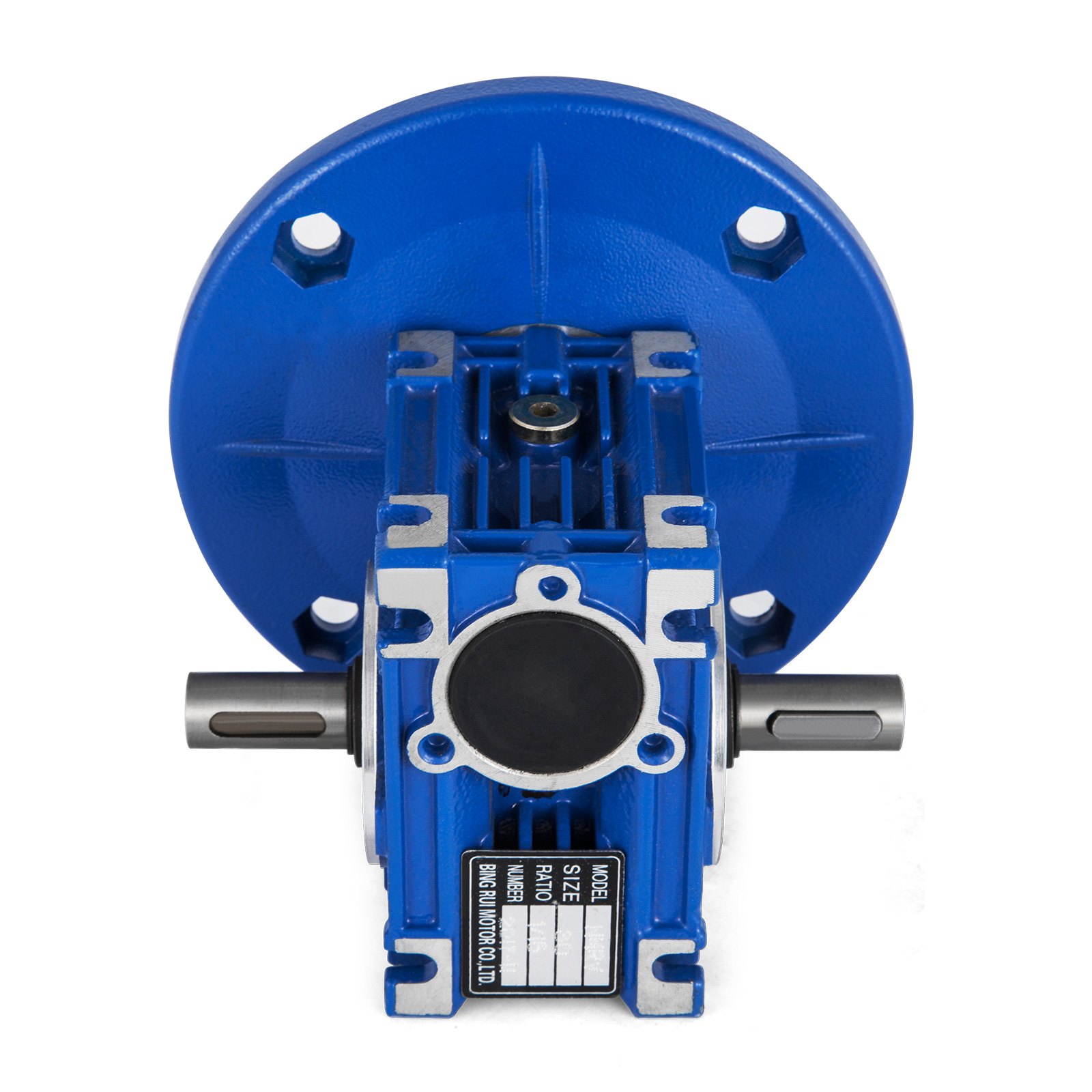 Worm Gear 15:1 63C Speed Reducer Gearbox Dual Output Shaft NMRV030 Aluminum New