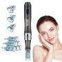 VEVOR Professional Microneedling Pen Electric Beauty Pen with 6 Needles 6-Speed