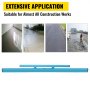 VEVOR Combo Concrete Screed, 72" Aluminum Screed Board, Concrete Screed Tool with Built-in Leveling Vial, Lightweight Concrete Screed Board with Comfortable Handle and Plastic Shovel for Construction