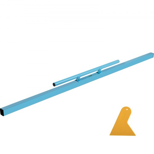 VEVOR Combo Concrete Screed, 94" Aluminum Screed Board, Concrete Screed Tool with Built-in Leveling Vial, Lightweight Concrete Screed Board with Comfortable Handle and Plastic Shovel for Construction