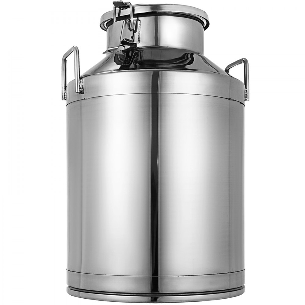 30 L Milk Billy Can & Lid Stainless Steel Cow Dairy Goat Sheep Bucket and Lid