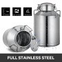 30 L Milk Billy Can & Lid Stainless Steel Cow Dairy Goat Sheep Bucket and Lid