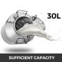 30 L Milk Billy Can & Lid Stainless Steel Cow Dairy Goat Sheep Bucket and Lid