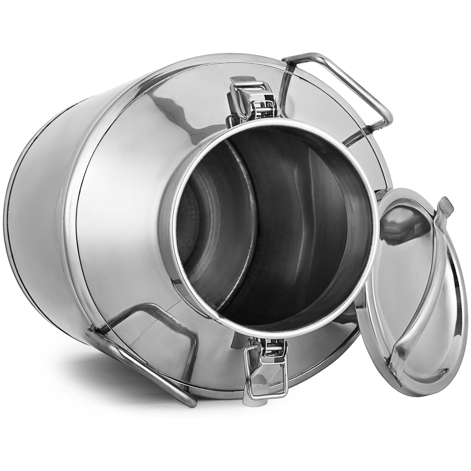 30 L Milk Billy Can & Lid Stainless Steel Cow Dairy Goat Sheep Bucket and Lid