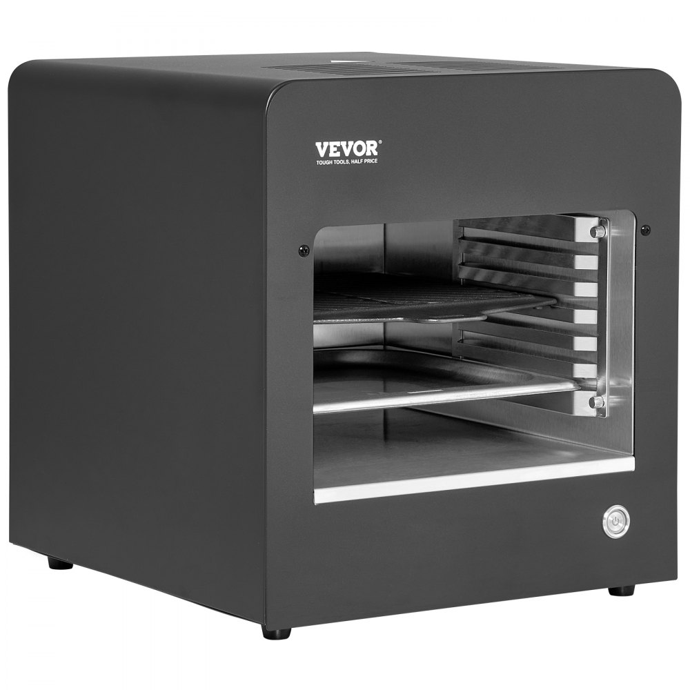 VEVOR Electric Steak Grill, 1800W Smokeless Infrared Electric Broiler, 1450°F Stainless Steel Steak Cooker with 6-Tier Adjustable Rack, Electric Infrared Grill for BBQ, Toast, Grill, Indoor