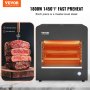 Electric Steak Grill 1800W Smokeless Infrared Broiler Stainless Steel Home