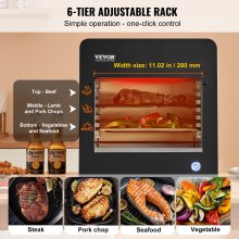 VEVOR Electric Steak Grill 1800W Smokeless Infrared Broiler Stainless Steel Home