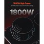 1800W 2 Burner Induction Cooktop Electric Countertop Burner Touch Control