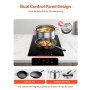 VEVOR 3400W 2 Burner Induction Cooktop Electric Countertop Burner Touch Control