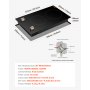 VEVOR Induction Cooktop, 1800W Electric Countertop Burner, 2 Burner Knob Control Stove, Built-in Induction Cooktop with 12 Temperature Settings, Glass Surface, Auto Shut-Off