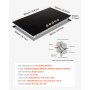 Placa de inducción VEVOR, quemador eléctrico de encimera de 9200 W, cocina con 5 quemadores y control remoto, placa de inducción integrada con 12 ajustes de temperatura, superficie de vidrio y apagado automático.