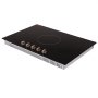Placa de inducción VEVOR, quemador eléctrico de encimera de 9200 W, cocina con 5 quemadores y control remoto, placa de inducción integrada con 12 ajustes de temperatura, superficie de vidrio y apagado automático.