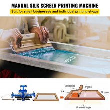 VEVOR Screen Printer 4 Color 4 Station Silk Screen Printing Kit 55x45cm T-Shirt Screen Printing Machine Screenprint Press