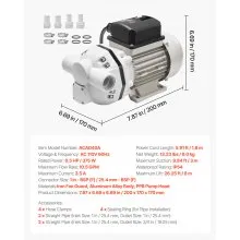 DEF Transfer Pump 10.5 GPM 110V for Diesel Exhaust Fluid Diaphragm Self Priming