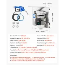 110V DEF Transfer Pump 10.5GPM for Diesel Exhaust Fluid with Bracket Auto Nozzle