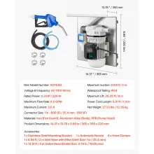 110V DEF Transfer Pump 8 GPM for Diesel Exhaust Fluid with Bracket Auto Nozzle