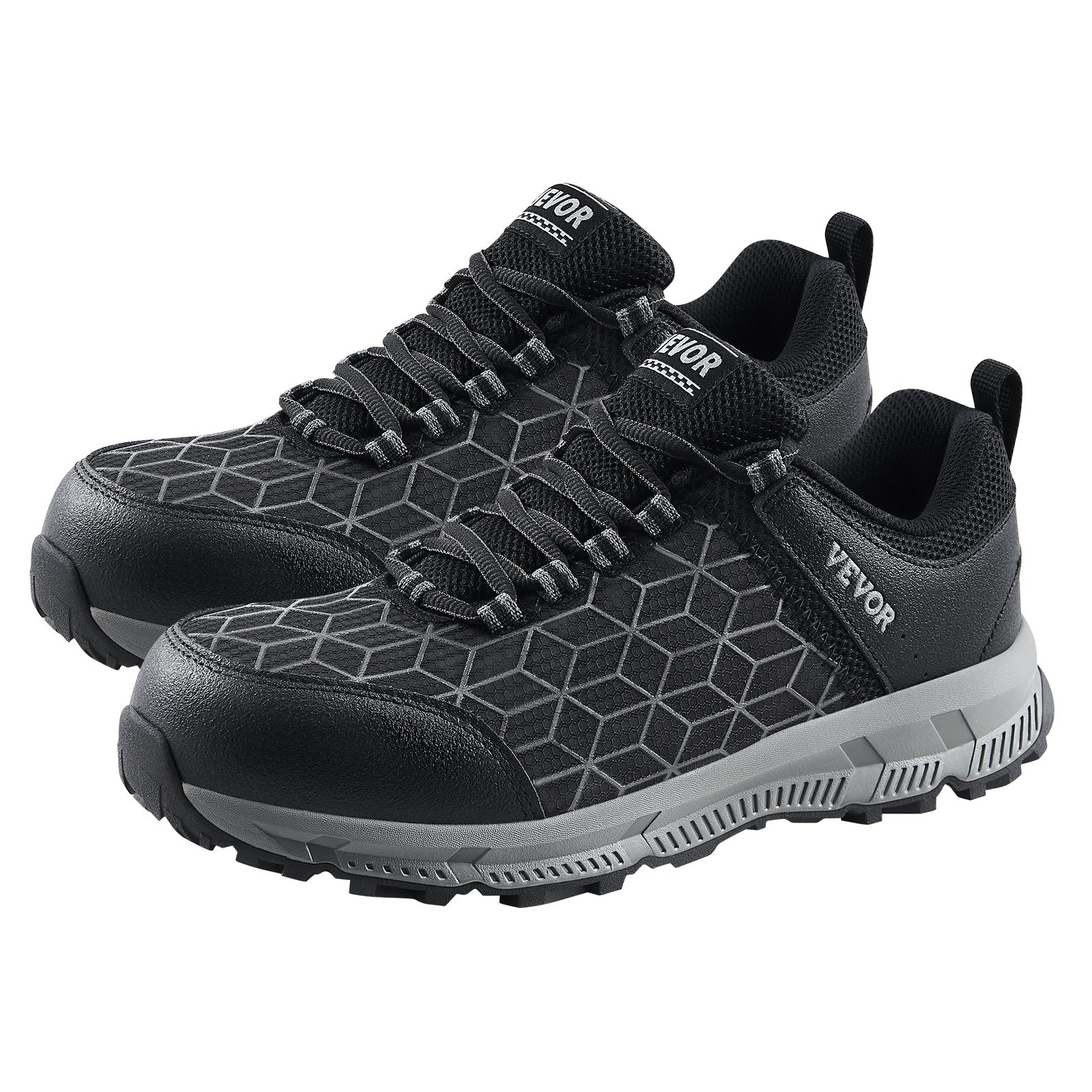 VEVOR Alloy Toe Shoes for Men US Size 12 Wide Athletic Work Shoe Sneakers Black