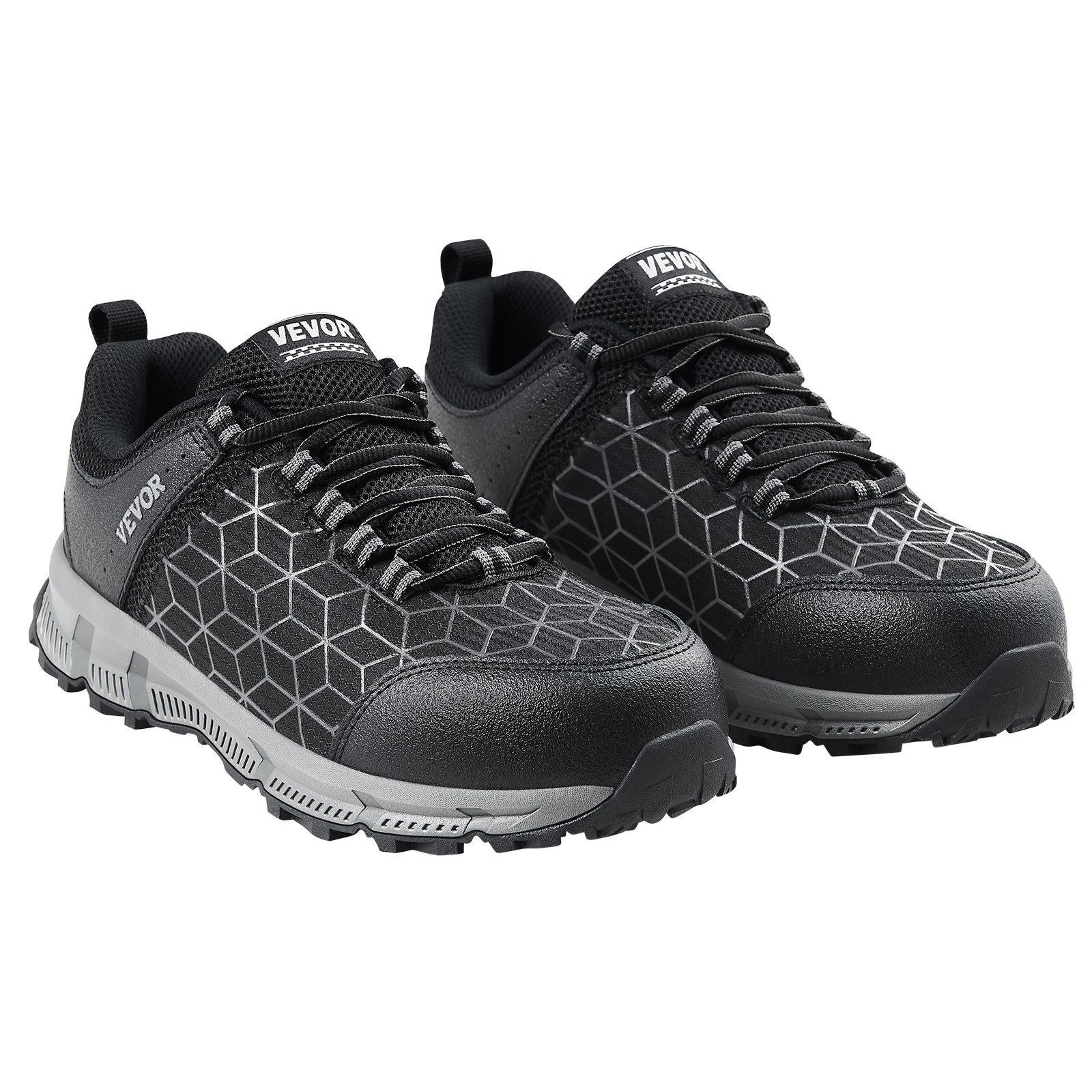 VEVOR Alloy Toe Shoes for Men US Size 12 Wide Athletic Work Shoe Sneakers Black