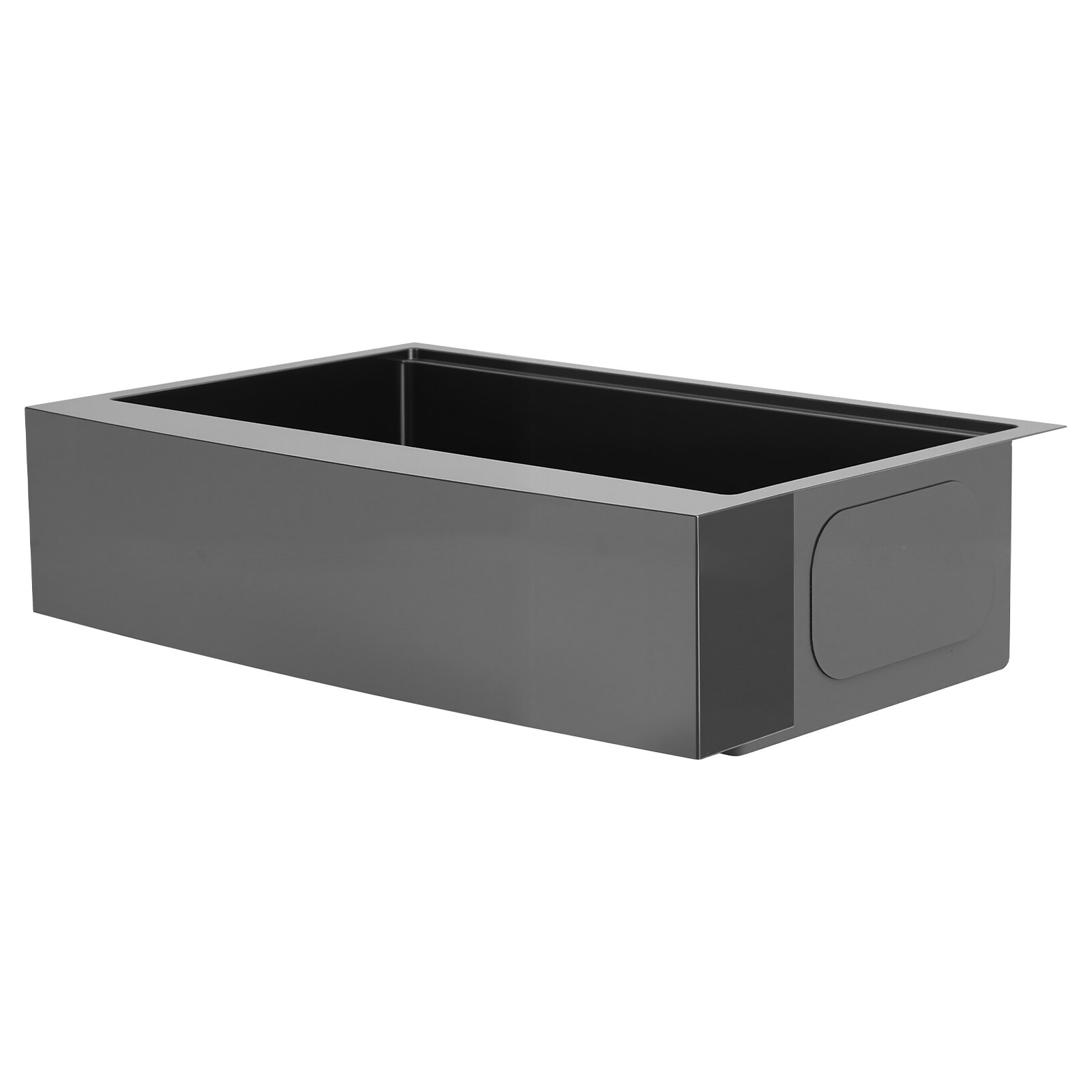 VEVOR 33-inch Kitchen Undermount Single Bowl Sinks, Stainless Steel Drop-In Farmhouse Basin with Ledge & Accessories, Household Dishwasher Sinks for RV, Prep Kitchen, Laundry Room, Bar