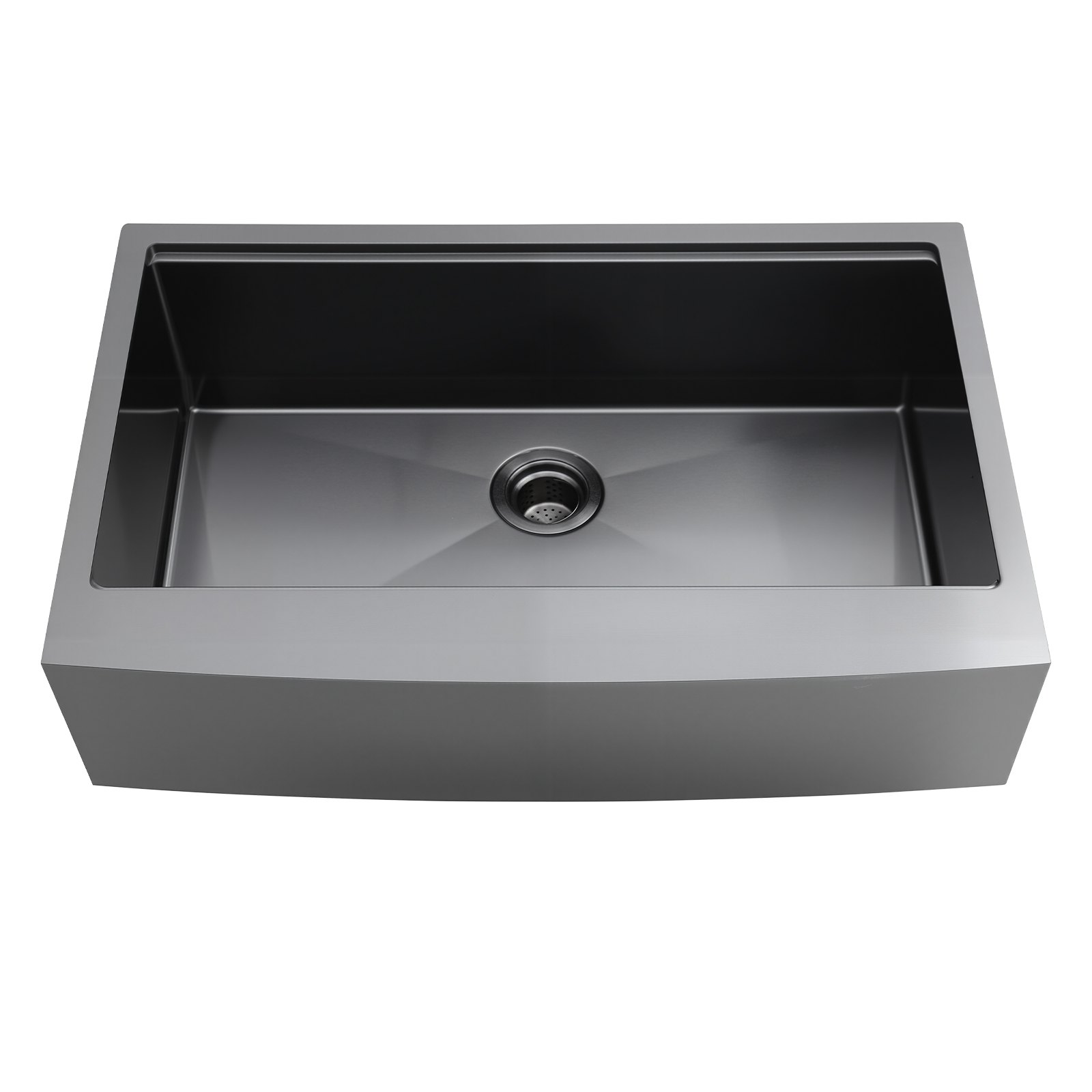 VEVOR 33-inch Kitchen Undermount Single Bowl Sinks, Stainless Steel Drop-In Farmhouse Basin with Ledge & Accessories, Household Dishwasher Sinks for RV, Prep Kitchen, Laundry Room, Bar