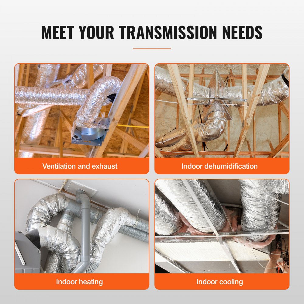 VEVOR dryer vent hose used for ventilation, indoor dehumidification, heating, and cooling needs.