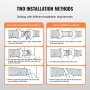 two installation methods for VEVOR dryer vent hose: two end connection installation and joint installation method.