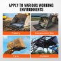VEVOR Clamp on Debris Forks to 1200 mm Bucket, 1200 kg Capacity Heavy Duty Clamp on Pallet Forks Attachments, Fit for Loader Bucket Skidsteer Tractor to Clean up Fallen Limbs Debris or Yard Wwaste