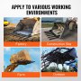 VEVOR klemme på affaldsgafler til 60" skovl, 4560 lbs kapacitet Kraftig klemme på pallegafler Skovltilbehør, egnet til læsserskovl Skidsteer traktor til at rense nedfaldne lemmer affald eller gårdaffald
