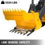 72" Clamp Debris Forks Tractor Skid Steer Loader Bucket Pallet Forks Heavy Steel