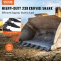 VEVOR skovltandstang, 66'', kraftig traktorskovl 8 tænder stang til læssertraktor skidsteer, 4560 lbs bæreevne Bolt på design, til effektiv jordudgravning og skovlbeskyttelse
