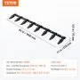 VEVOR Bucket Tooth Bar, 1650mm, Heavy Duty Tractor Bucket 8 Teeth Bar for Loader Tractor Skidsteer, 2000 kg Load-Bearing Capacity Bolt On Design, for Efficient Soil Excavation and Bucket Protection