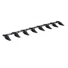 VEVOR Bucket Tooth Bar, 66'', Heavy Duty Tractor Bucket 8 Teeth Bar for Loader Tractor Skidsteer, 4560 lbs Load-Bearing Capacity Bolt On Design, for Efficient Soil Excavation and Bucket Protection